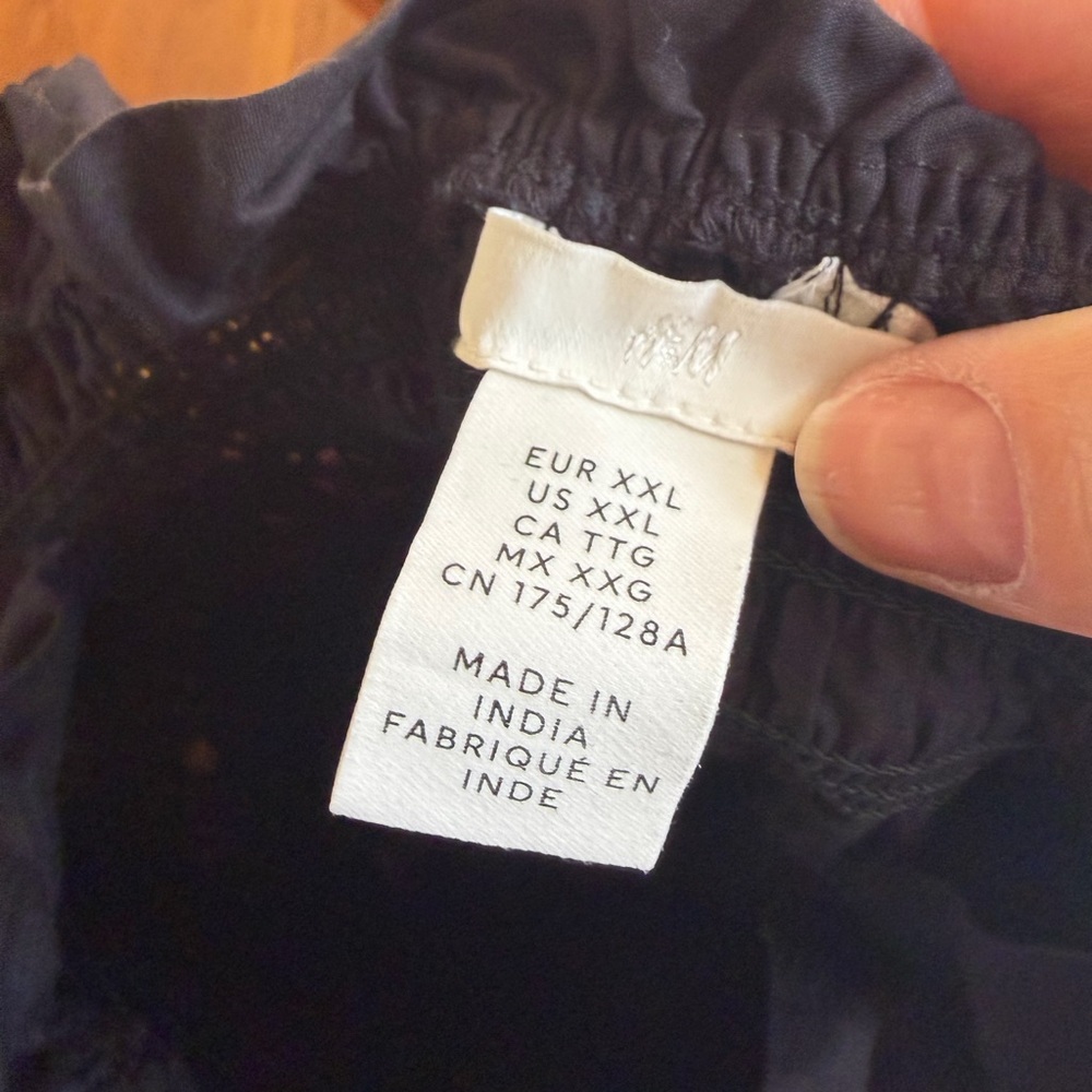 H&M Black Strapless Smocked Yoke Sundress - Picture 3 of 3